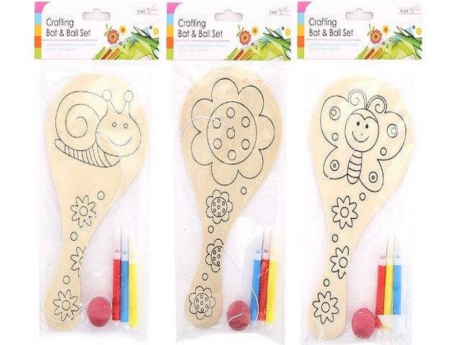 Colour your own bat and ball set - 3asstd*