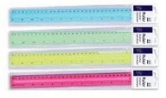 12" shatter resistant ruler - 4/cols*  (USE ST729)