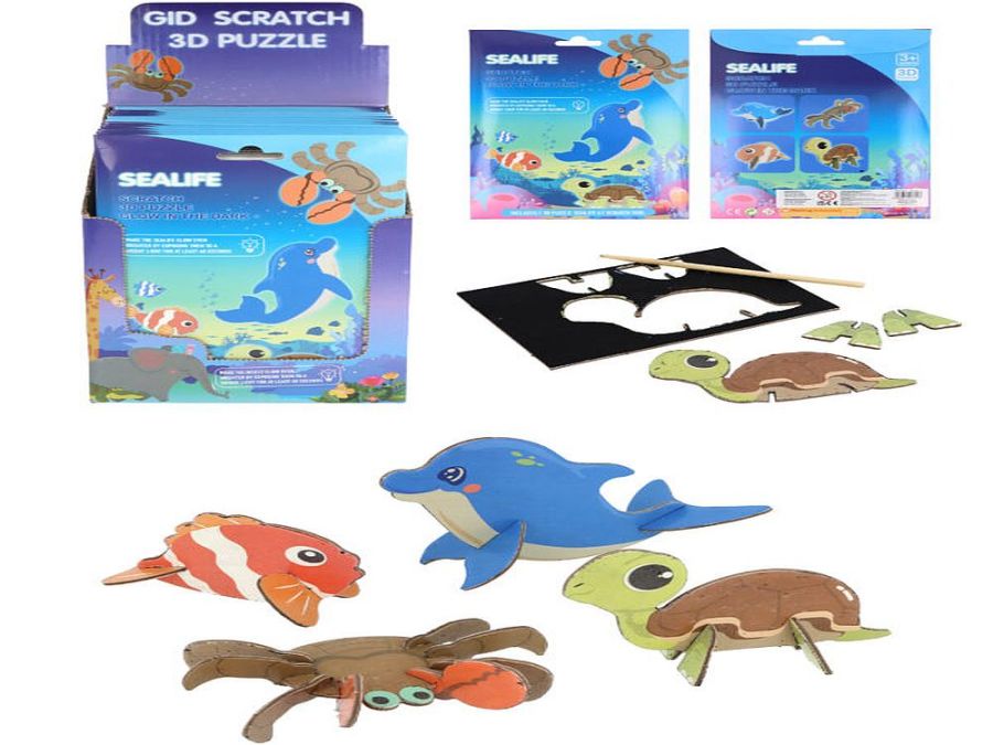 Sealife scratch art - 4asstd*