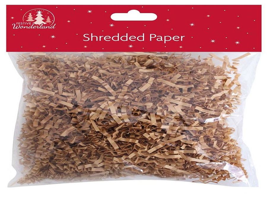 KRAFT shredded paper.