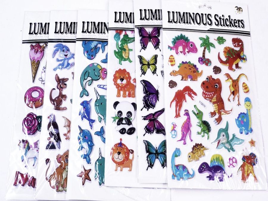 Assorted stickers - 6asstd*