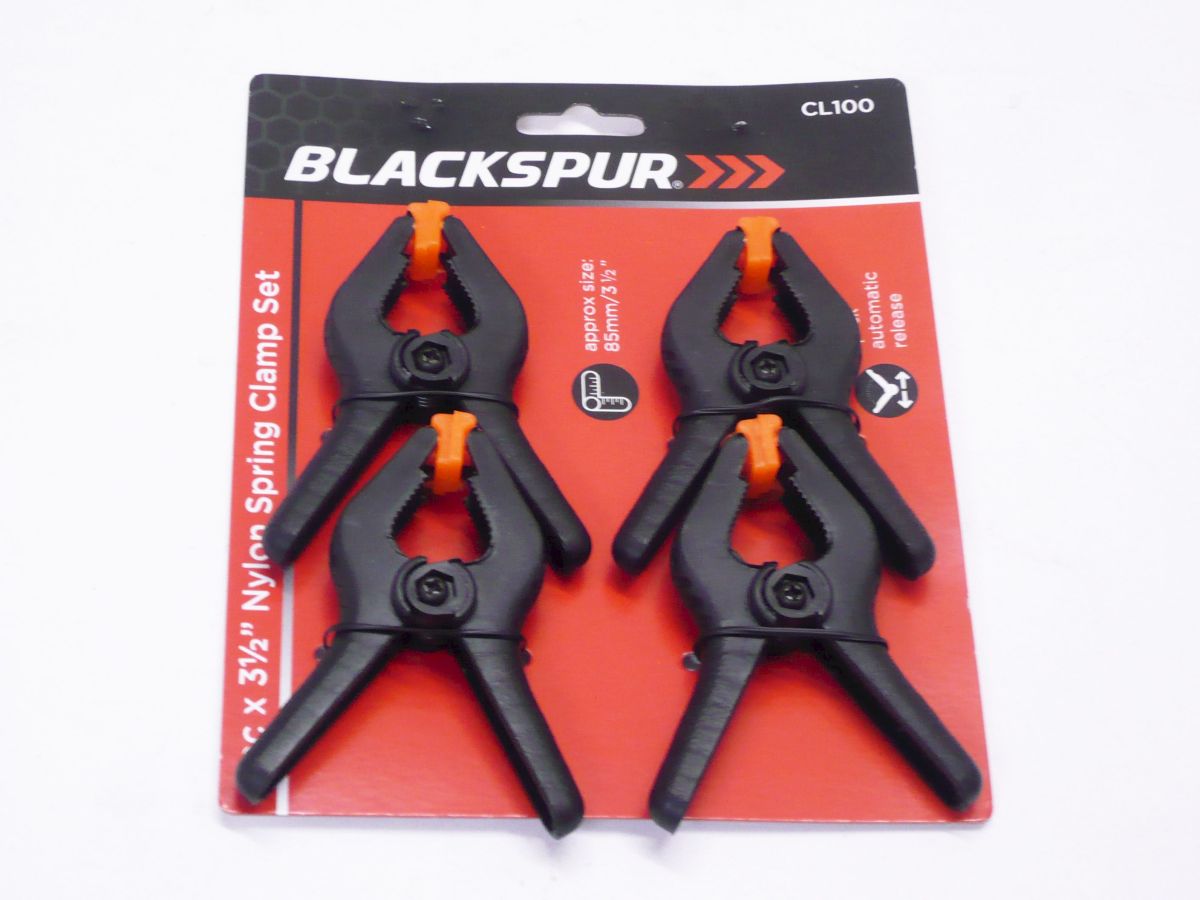 Pack 4, 3.5" spring clamp set*