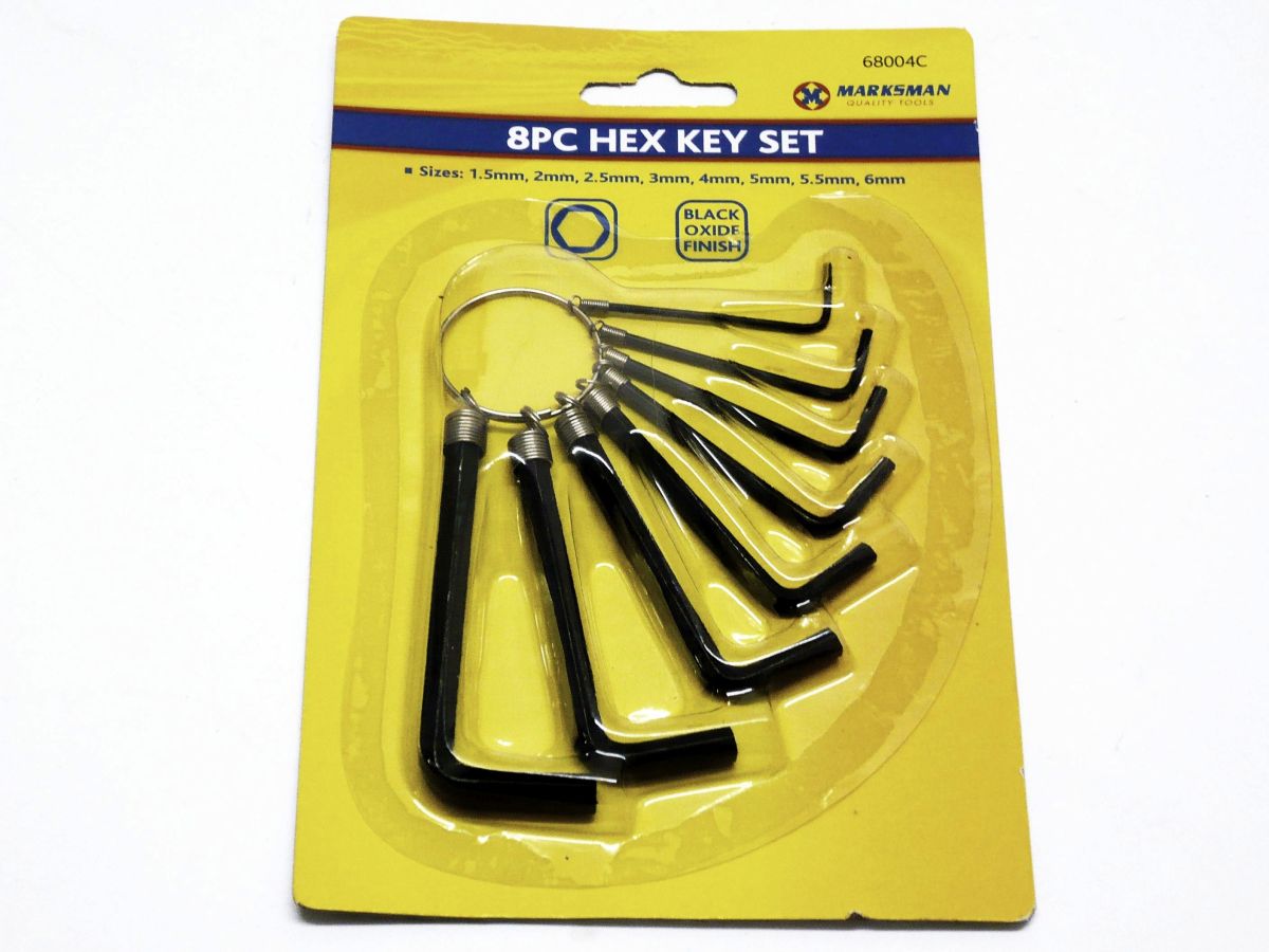 8pc hex key set*