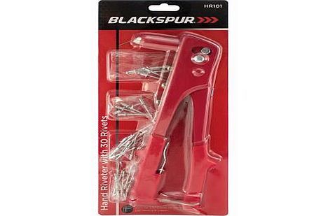 Hand riveter with 30x rivets*