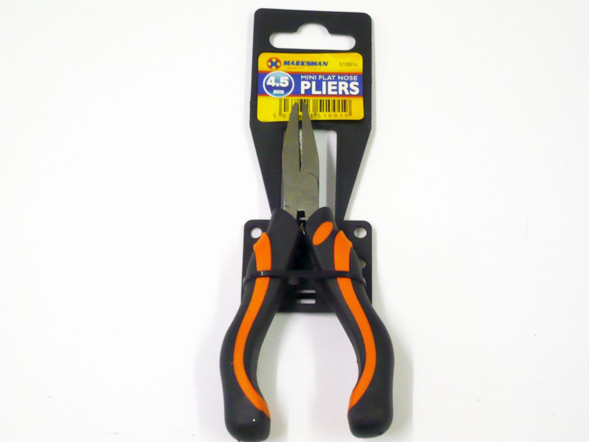 4.5" mini flat nose pliers.