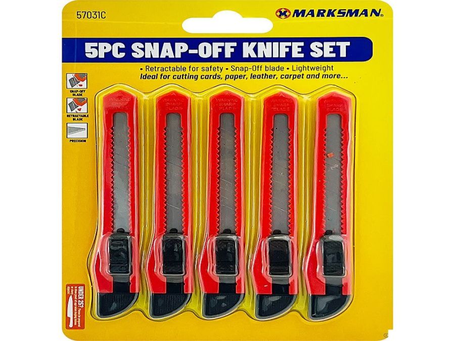 5pc snap-off knife set*