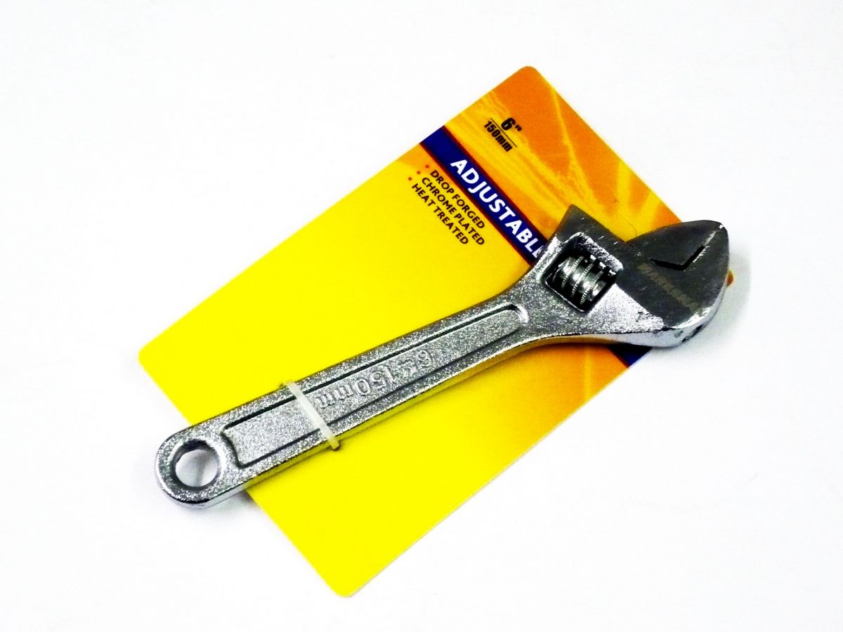 6" adjustable wrench