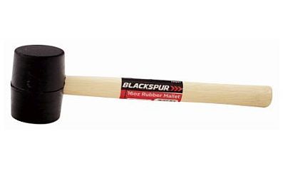 16oz wood handle rubber mallet*