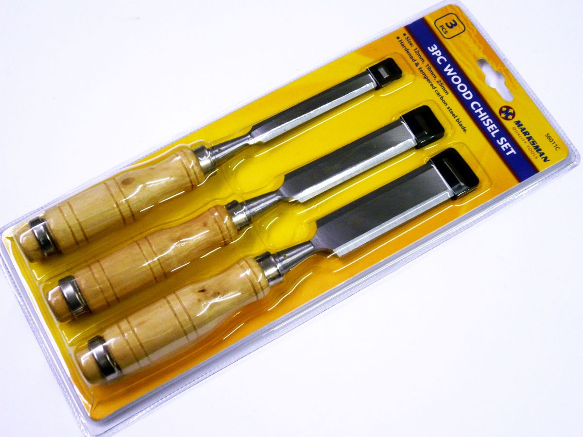 3pc wood chisel set*