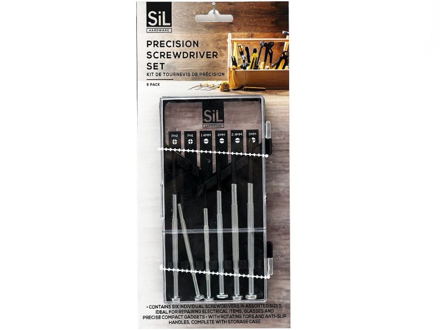 6pc precision screwdriver set.