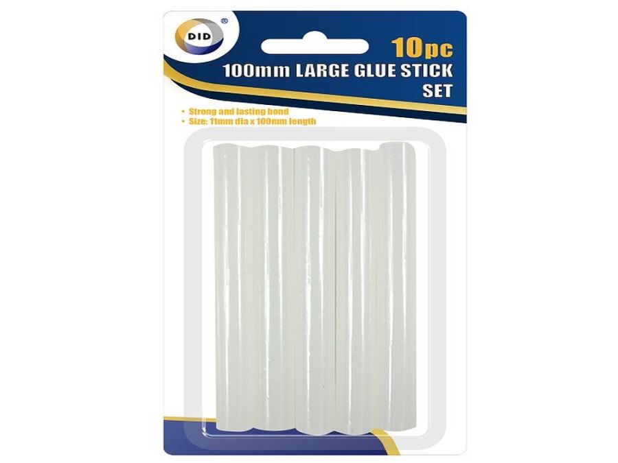 Pack 10, 10cm large glue sticks*