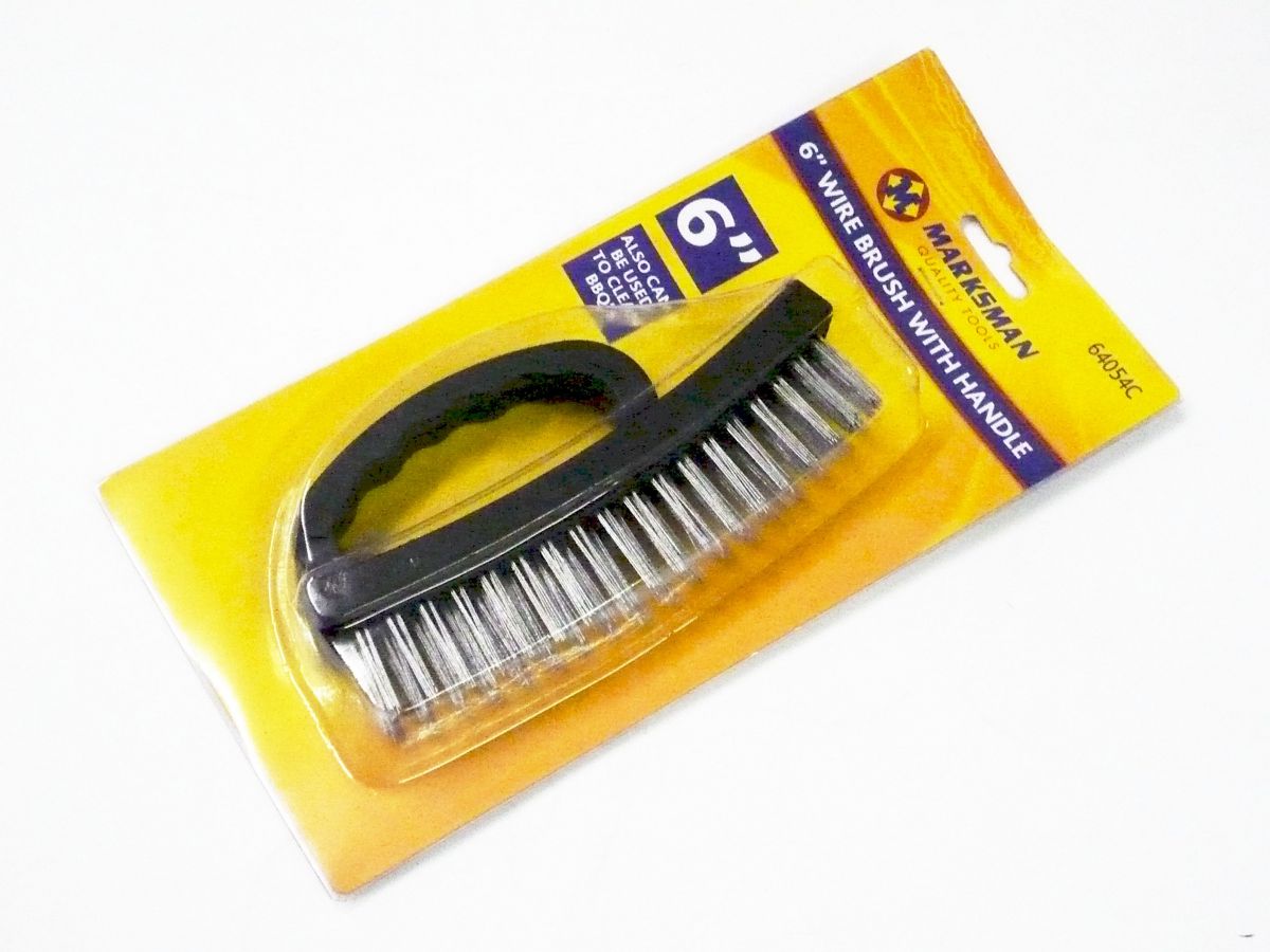 6" wire brush with handle*