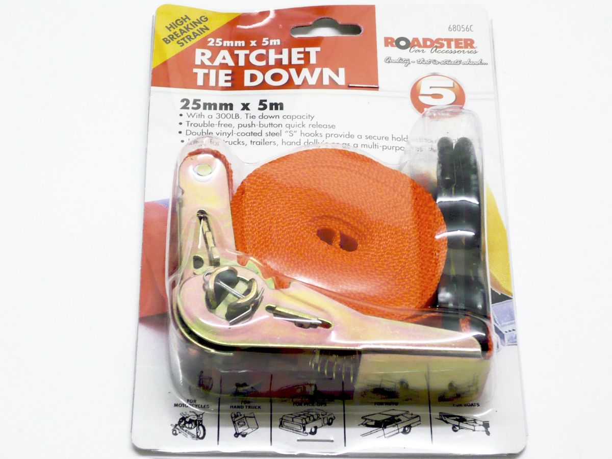 Ratchet tie down*
(25mm x 5m)