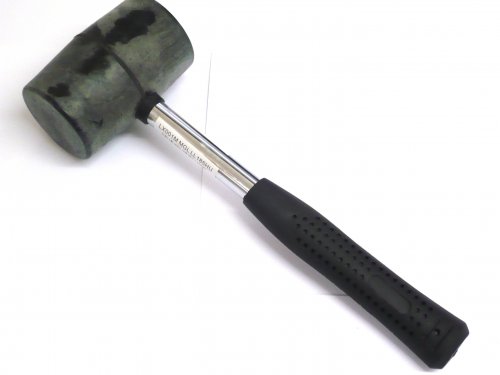 12oz Metal shaft rubber mallet.*