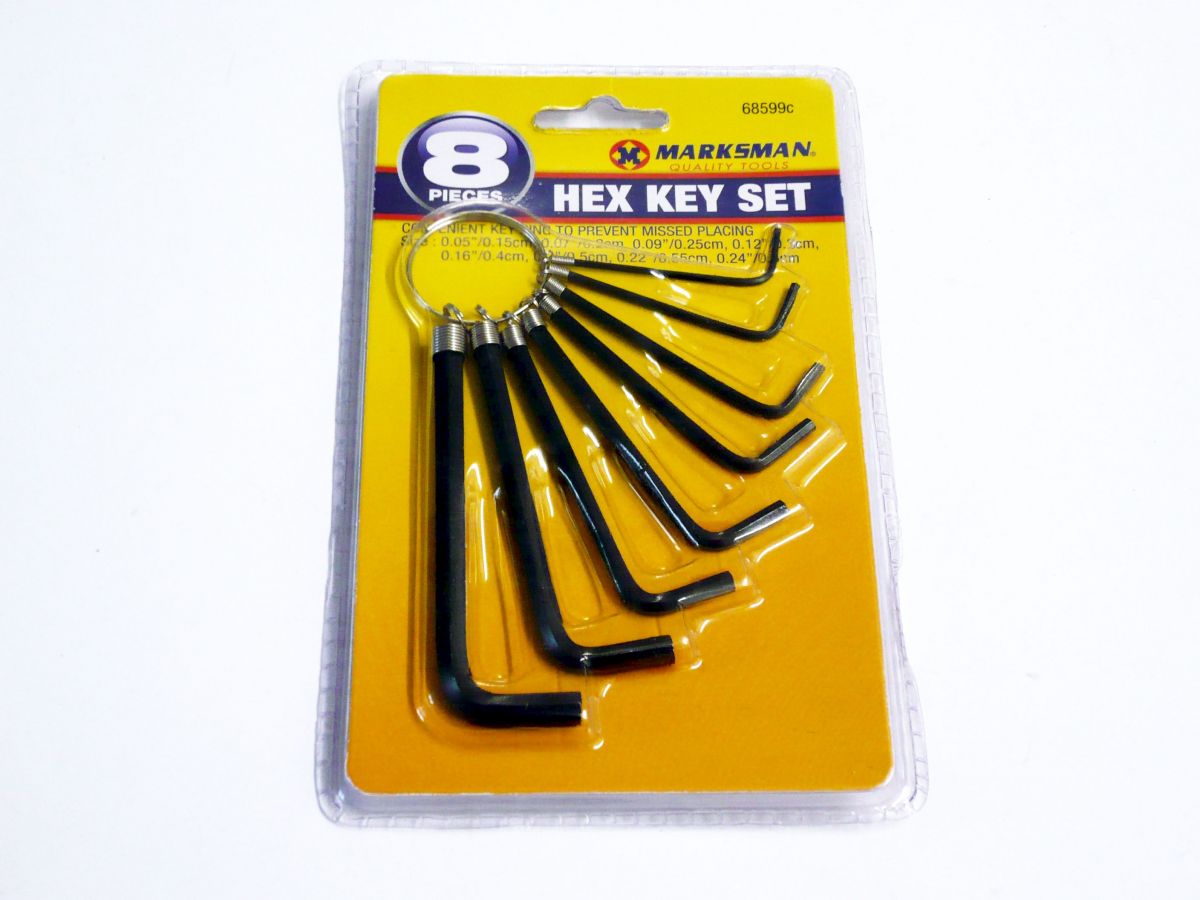 8pc, hex key set*