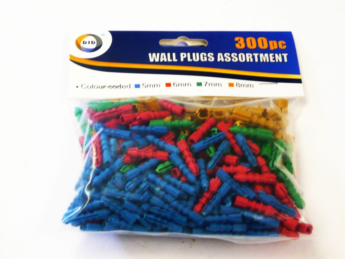 Pack 150, asstd wall plugs*