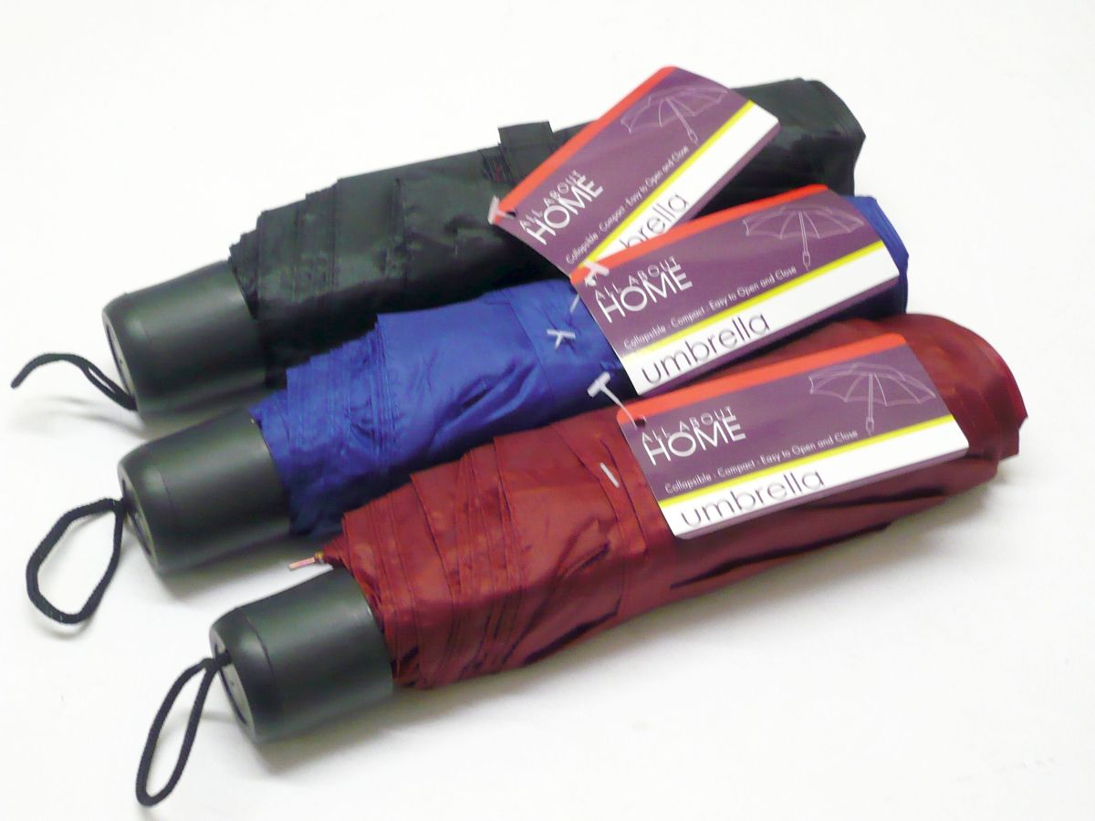 Plain colour umbrella - 3/cols*
(USE TR084)