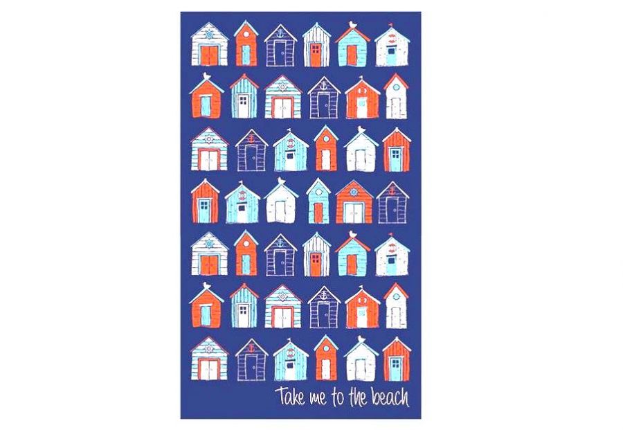 Take me to beach 100% cotton tea towel.