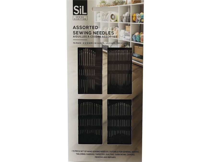 Pack 70, assorted sewing needles*