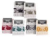 3pkt jacquard tea towels*
(3x designs - 6/cols)
