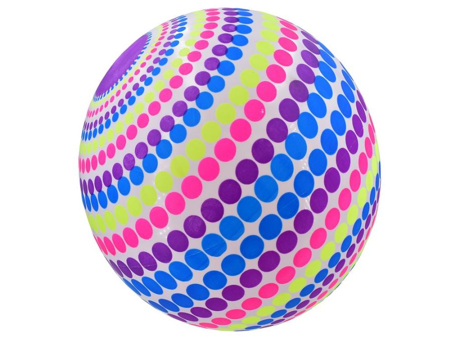 9" coloured dot printed ball.
(DEFLATED)