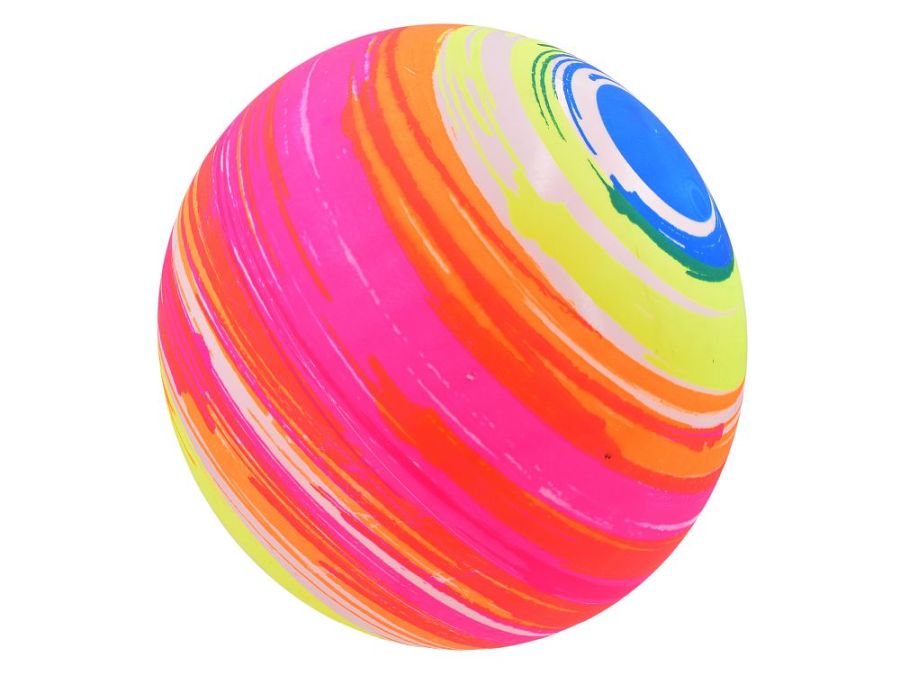 9" coloured rings printed ball.
(DEFLATED)