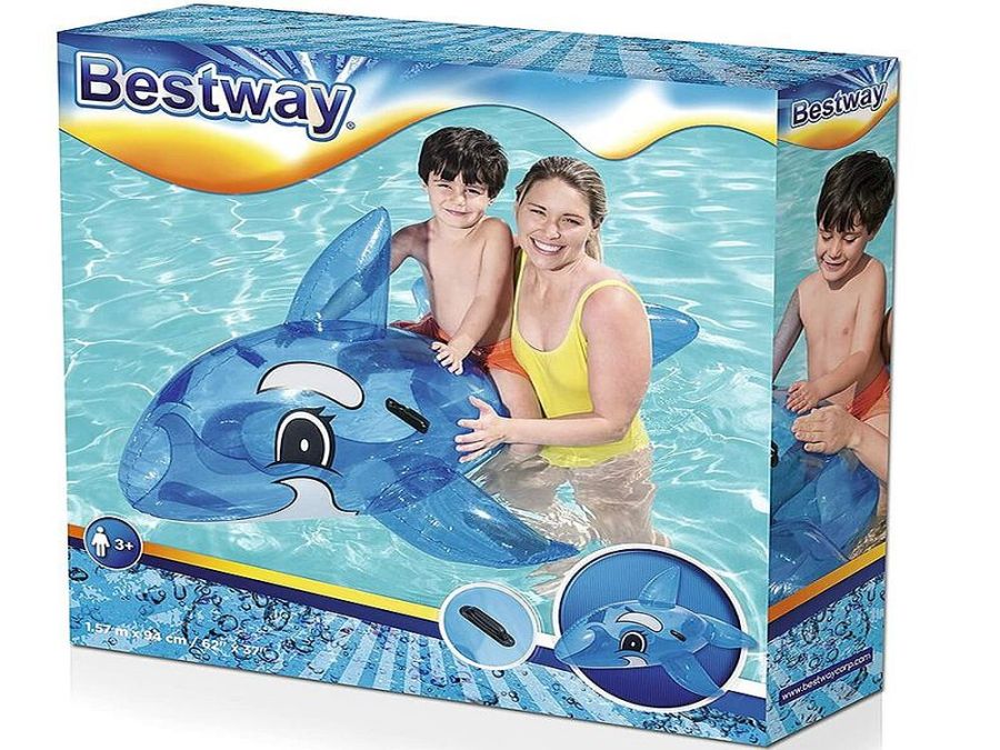 Blue whale ride-on*
(62"x37")