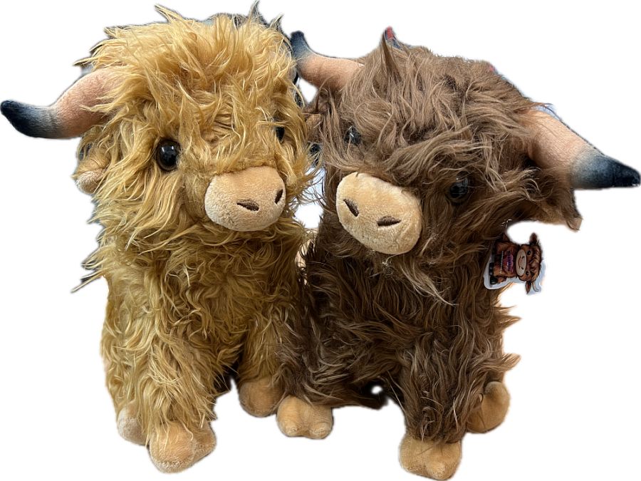 10" plush highland cow 2/cols*
