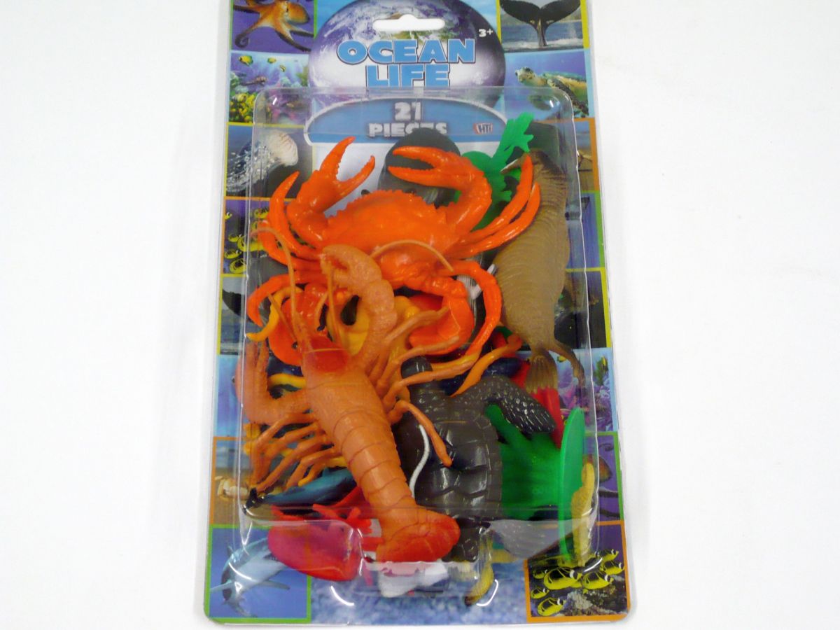 21pc ocean life figures set.