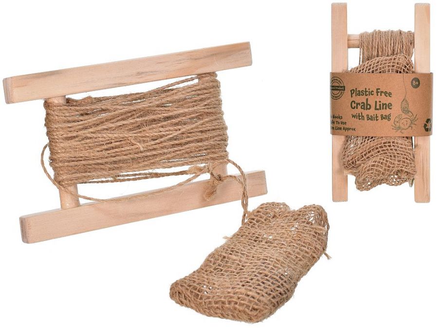 15cm wood crab line with bait bag.