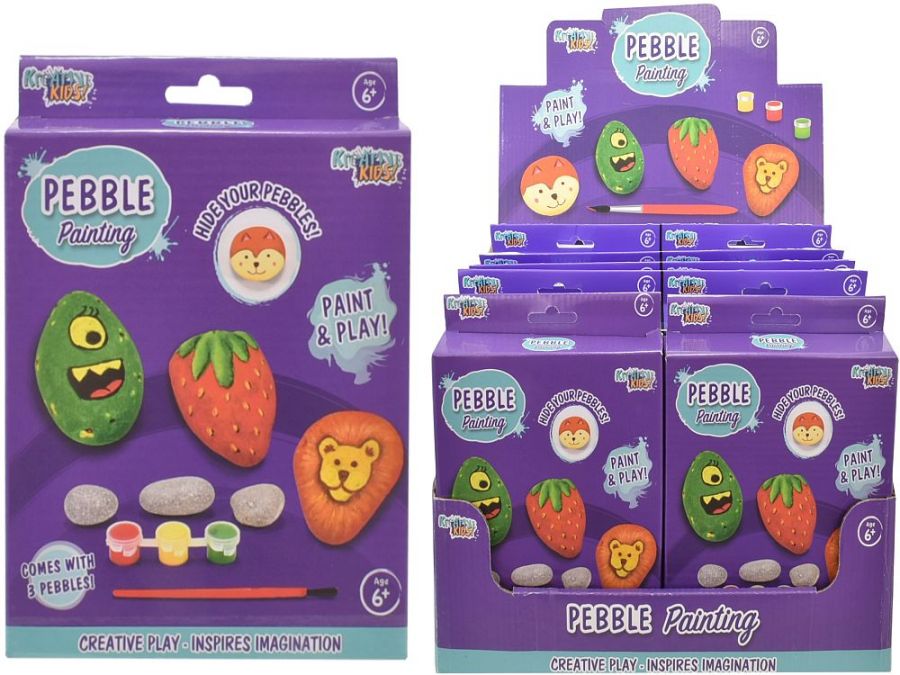 Paint and play pebble painting 6+*
(12 in display)