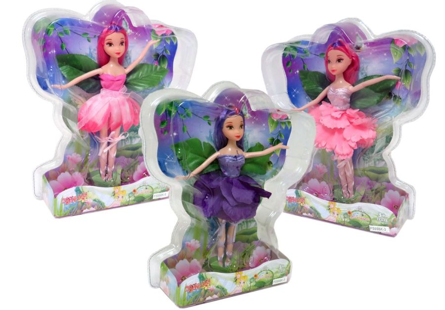 Fairy doll with leaf wings - 3/asstd.