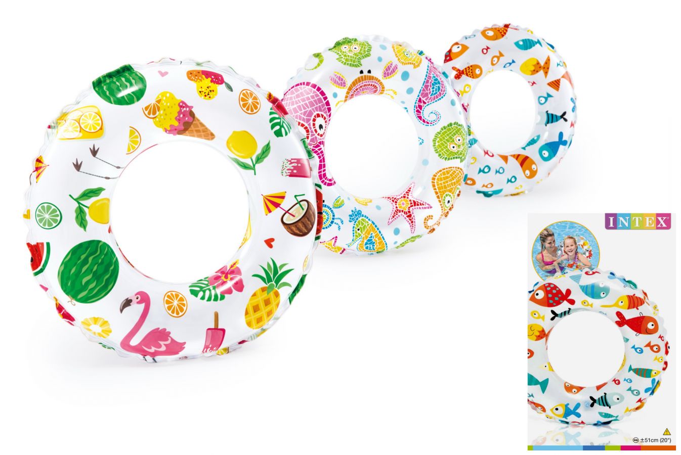 Printed swim ring (20") - 3asstd.