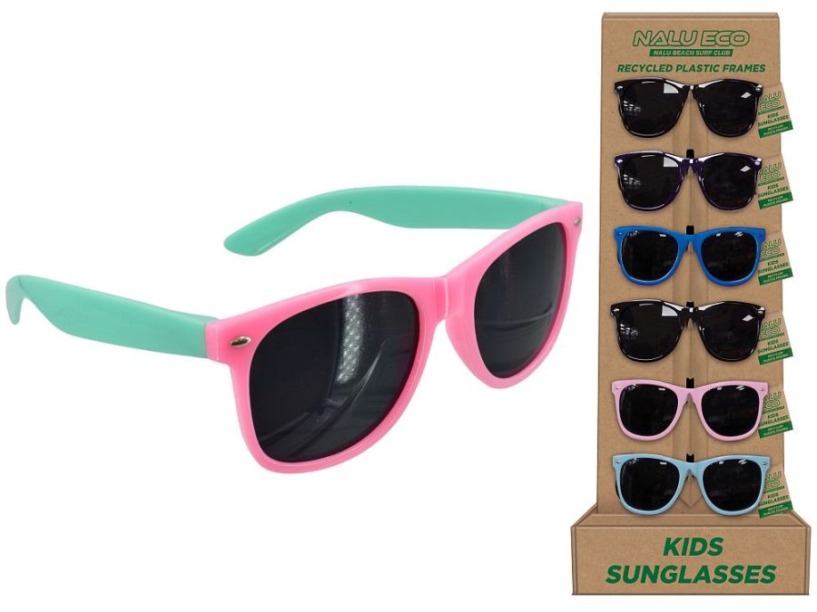 Recycled childrens sunglasses - 6/cols.