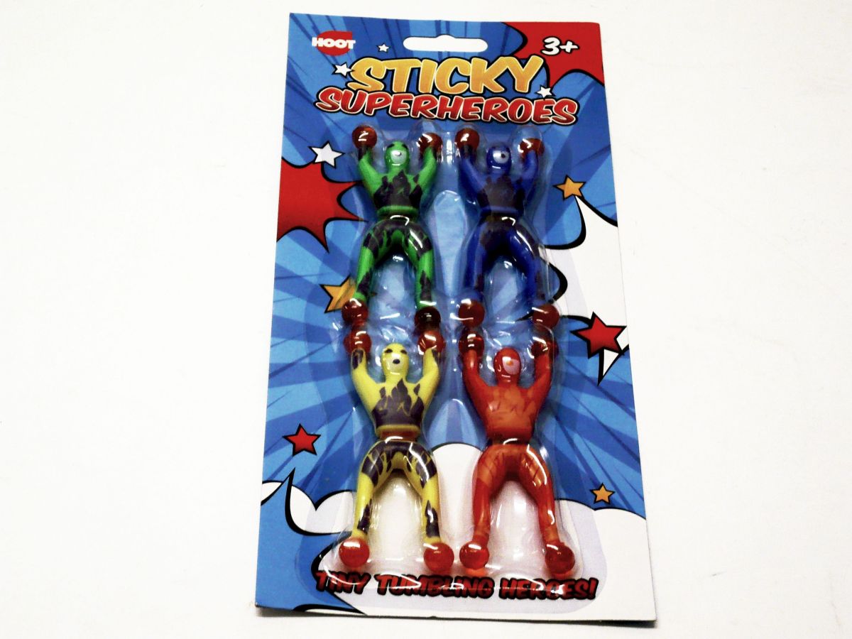 Pack 4, sticky superheros.