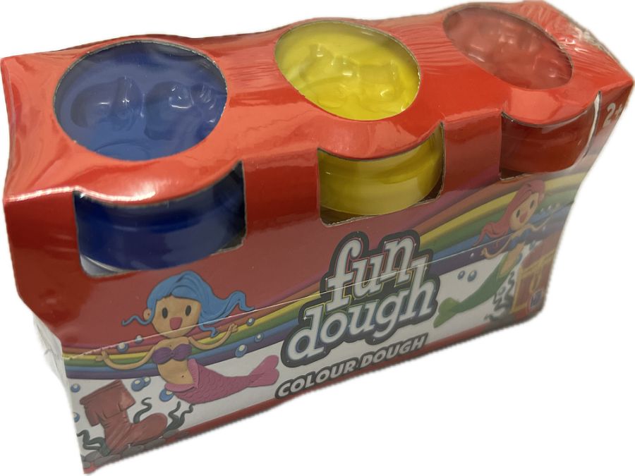 Pack 3, coloured dough.