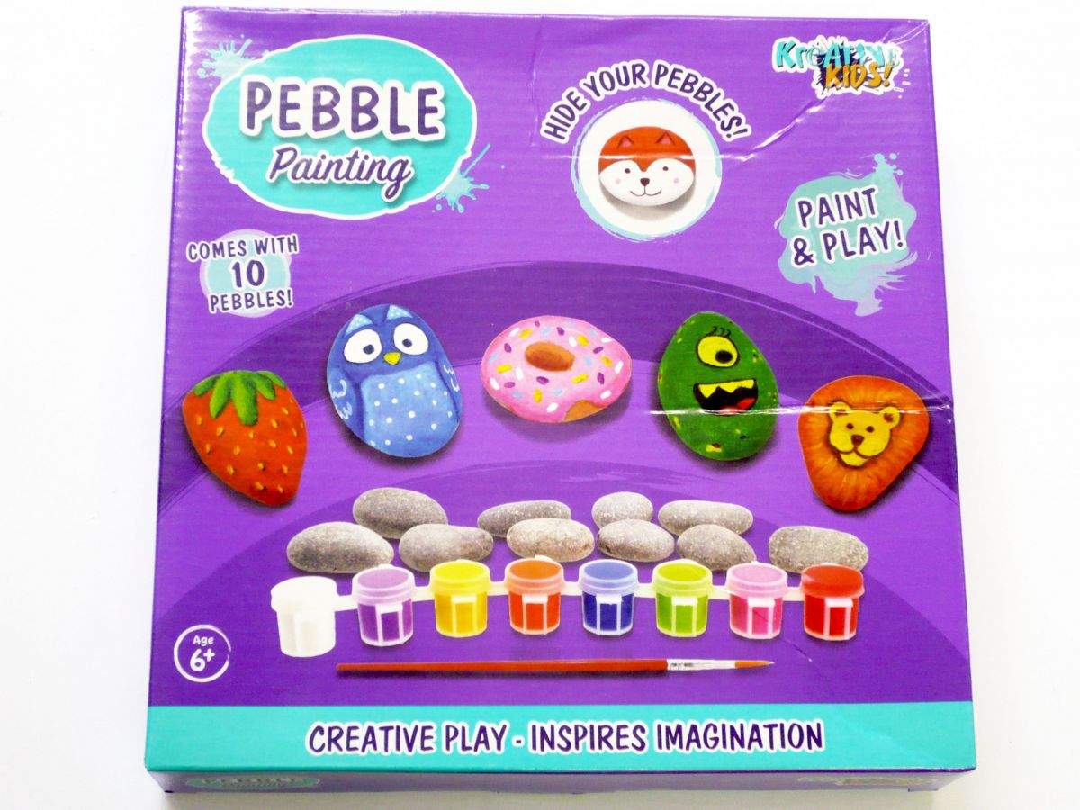 Paint & play pebble painting set