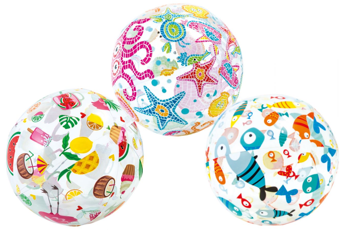 Printed beach ball (20") - 3asstd.