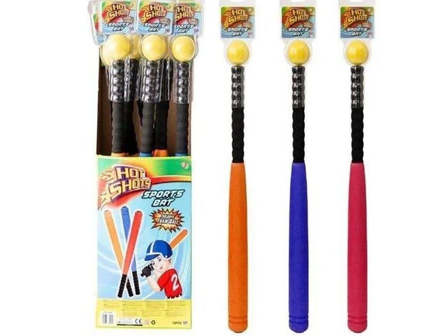 Foam baseball set (60cm) - 3/cols.