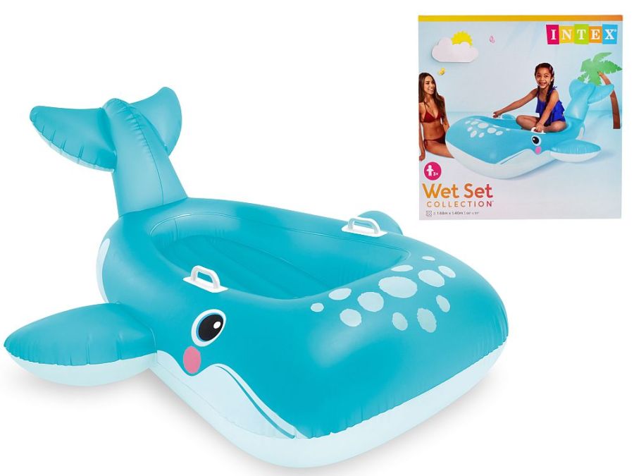 66"x55" blue whale ride-on*