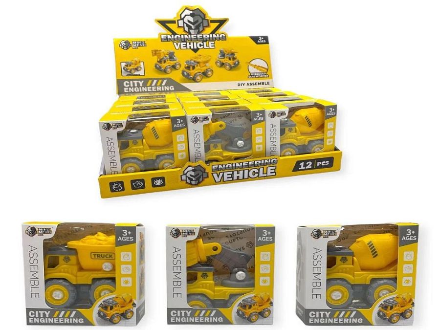 Myo city engineering trucks - 3asstd.  (ADD 12 FOR DISPLAY)