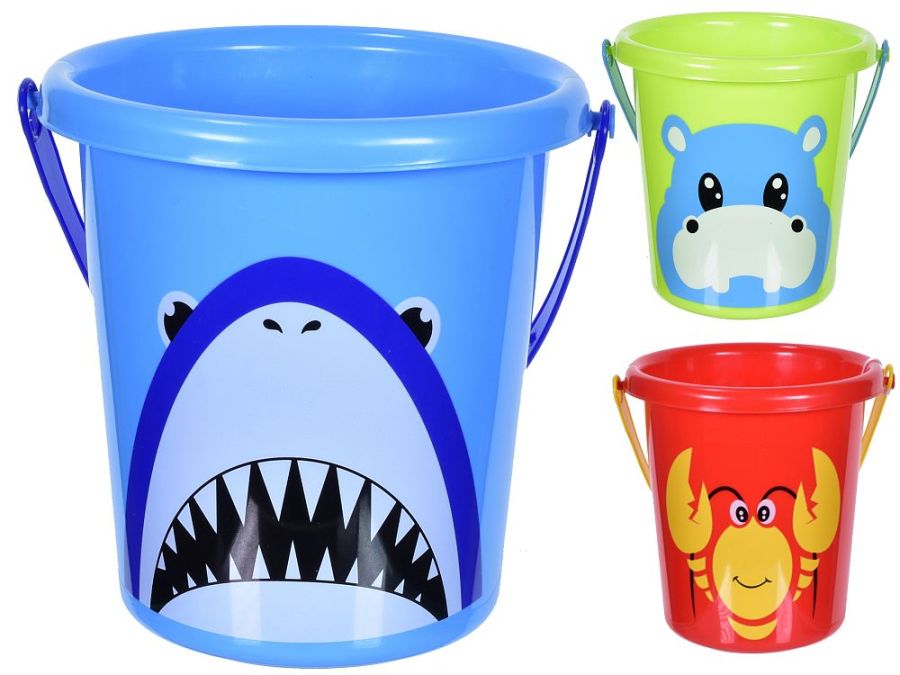 Medium printed bucket H15cm - 3asstd*