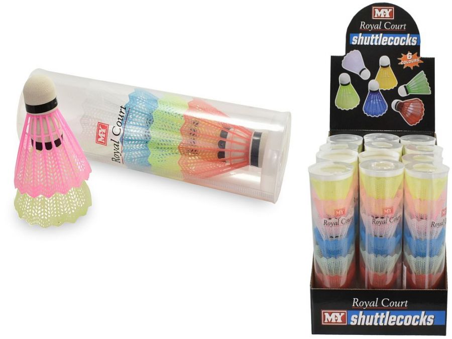 Pkt 6 shuttlecocks.*
