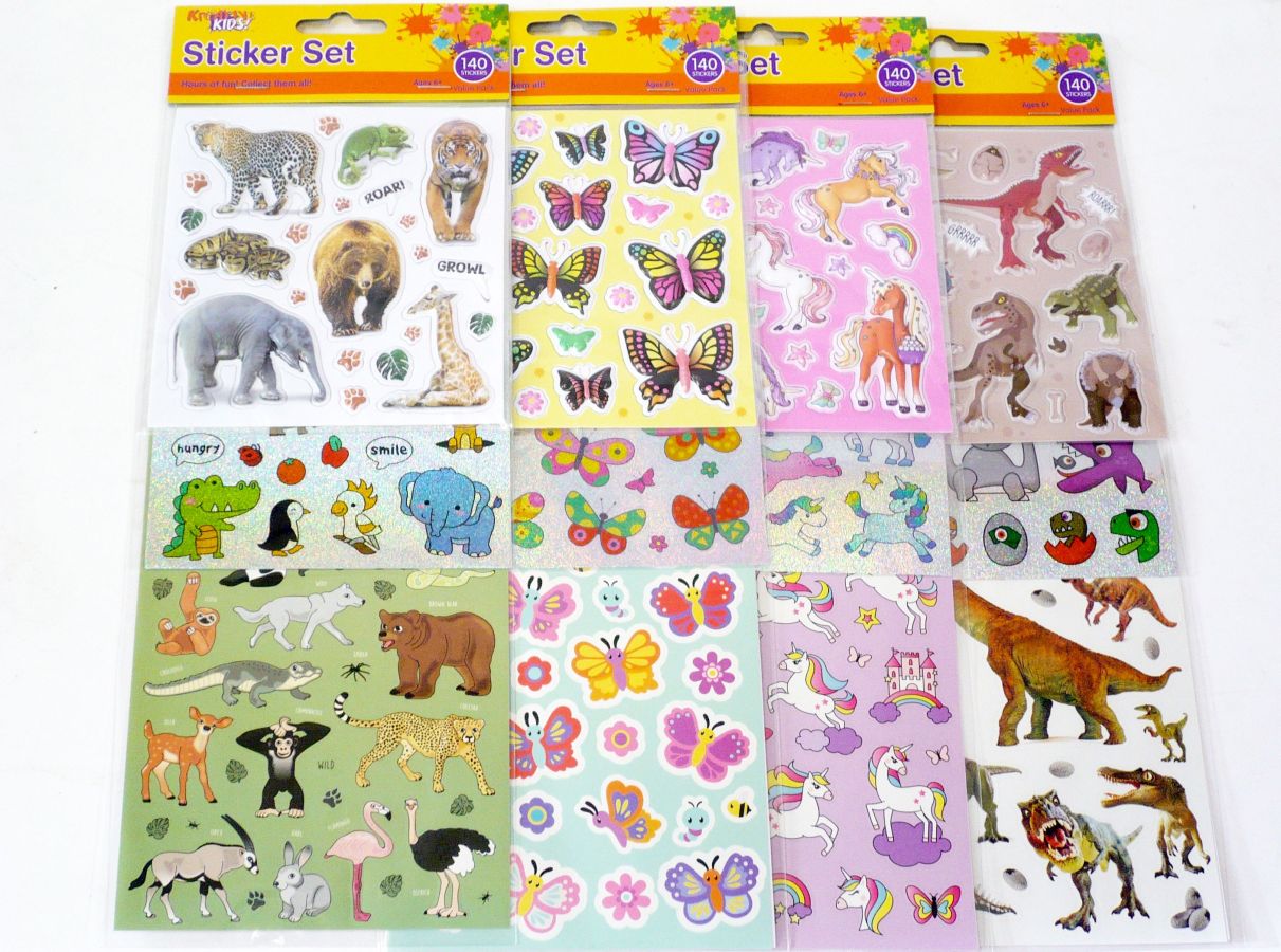 140pc sticker set - 4asstd