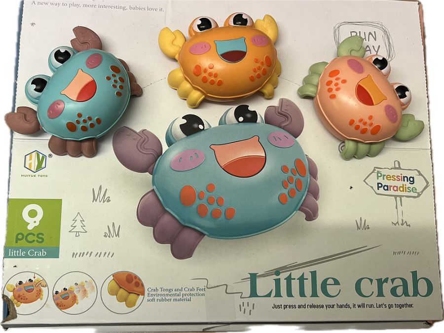 Press and go crab toy - 3/cols*
(ADD 9 FOR DISPLAY)