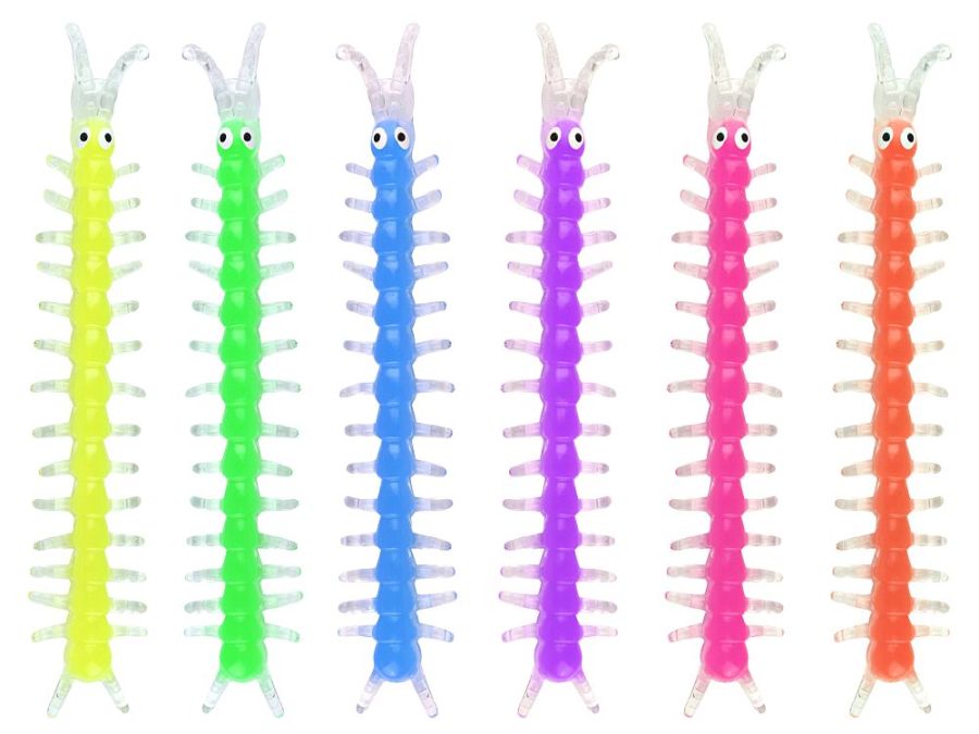 17cm stretchy centipede - 6/cols* (ADD 24 FOR DISPLAY)