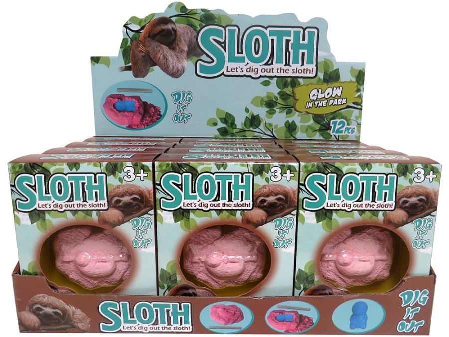 Glow in dark dig it our sloth*
(ADD 12 FOR DISPLAY)