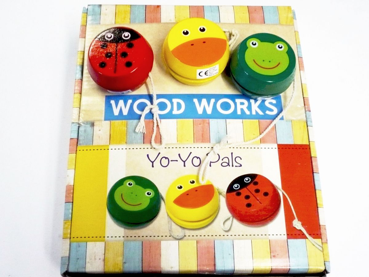Wooden animal yo-yo - 3asstd.