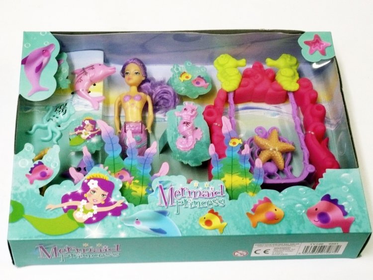 Mermaid doll & swing set
