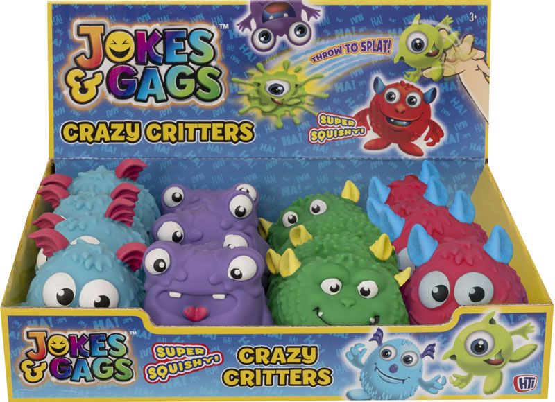 BOX 12, squishy crazy critters - 4asstd.